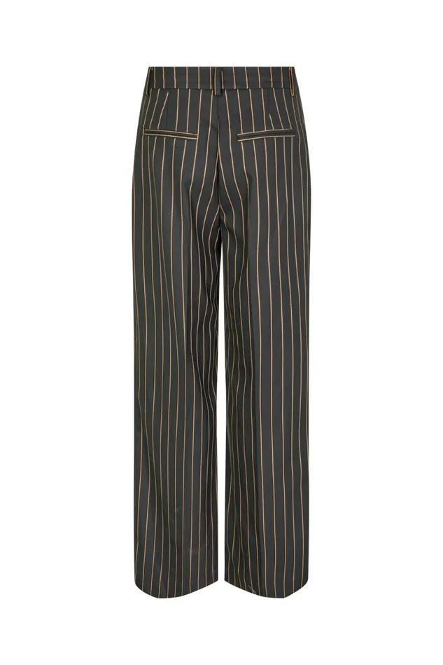 Nancy Pants 8211 Camel Pinstripe Women Cras Trousers