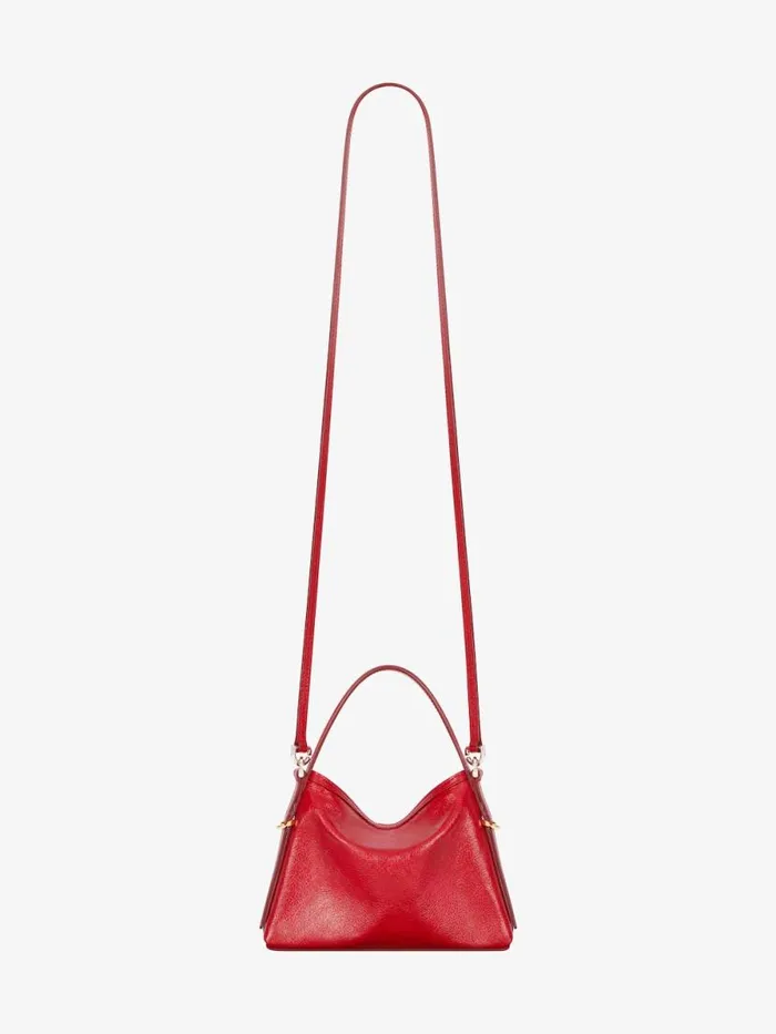 Nano Voyou Bag In Leather Vermillon Women Givenchy Crossbody Bags