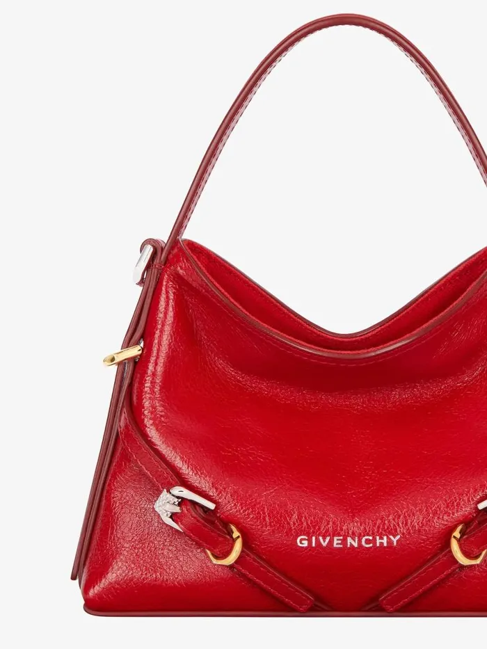 Nano Voyou Bag In Leather Vermillon Women Givenchy Crossbody Bags