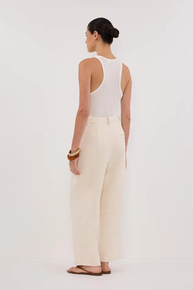 NIA NATURAL OPEN WEAVE PANT Women DISSH Pants