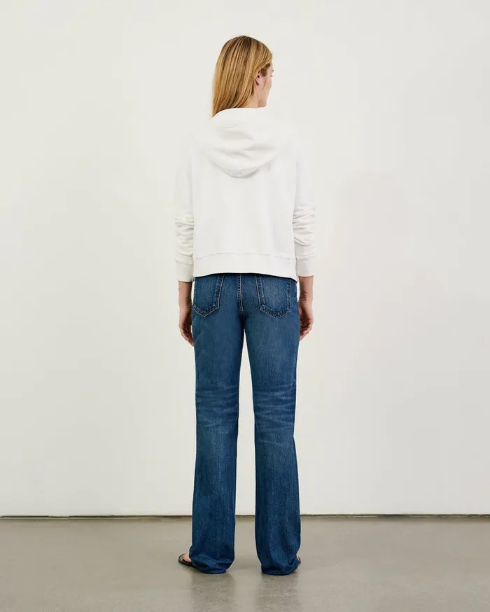 Nili Lotan CALLIE ZIP UP HOODIE Cocoa Women Knits and Sweaters