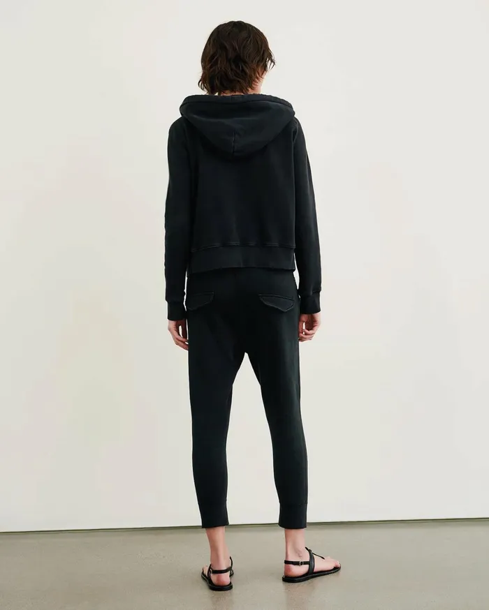 Nili Lotan CALLIE ZIP UP HOODIE Cocoa Women Knits and Sweaters