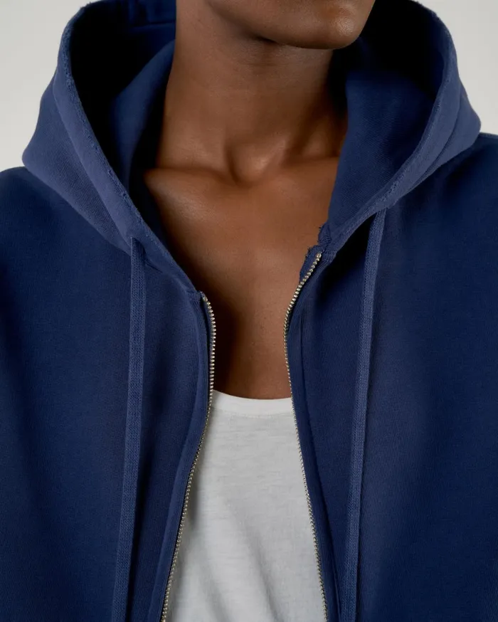 Nili Lotan CALLIE ZIP UP HOODIE Cocoa Women Knits and Sweaters