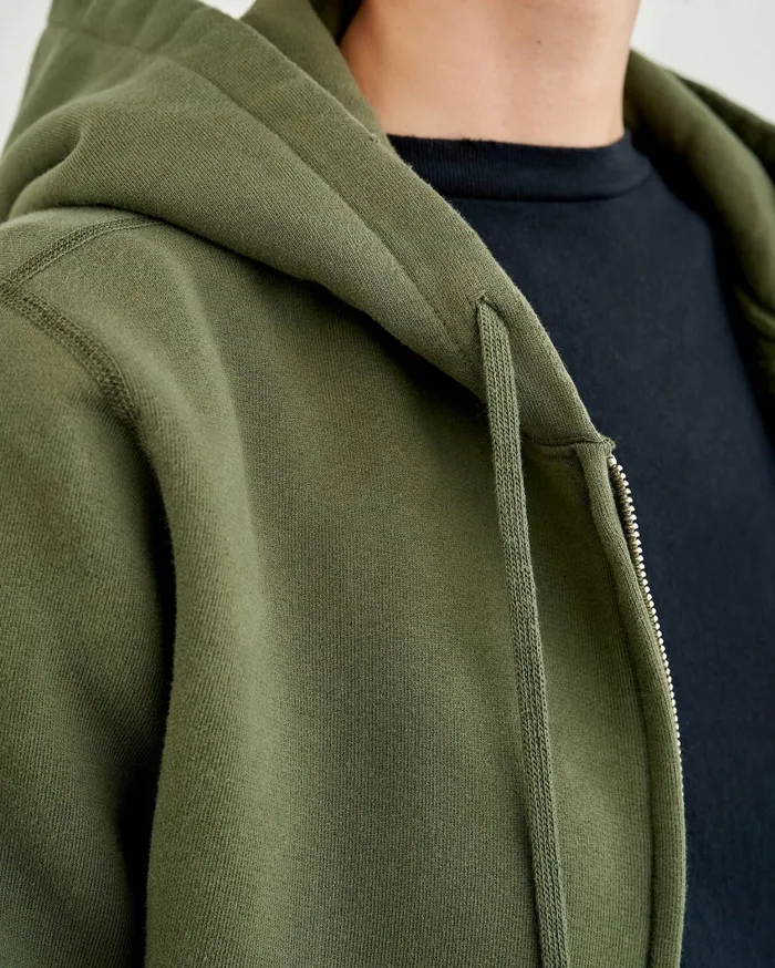 Nili Lotan CALLIE ZIP UP HOODIE Cocoa Women Knits and Sweaters