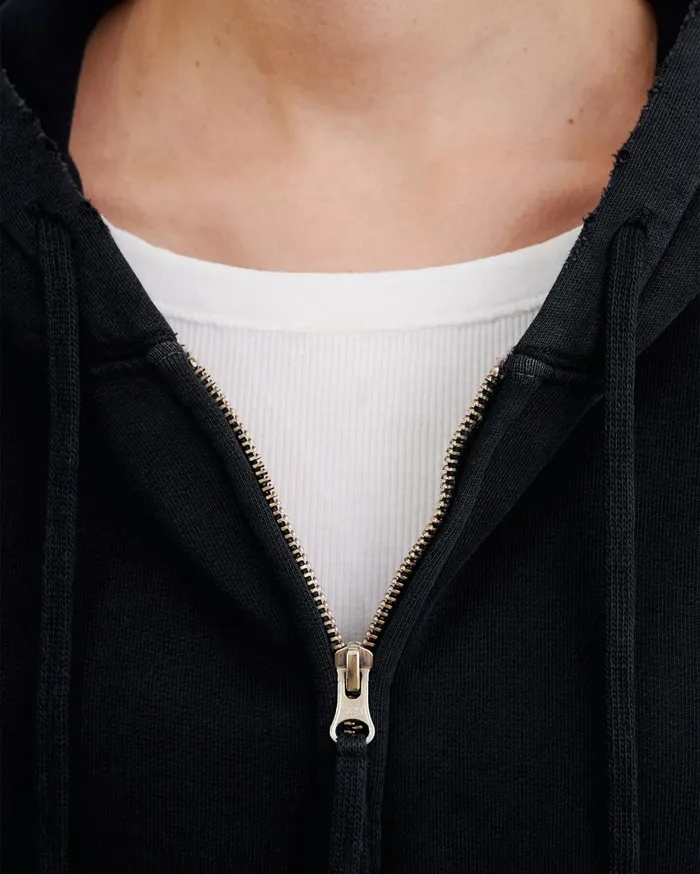 Nili Lotan CALLIE ZIP UP HOODIE Cocoa Women Knits and Sweaters