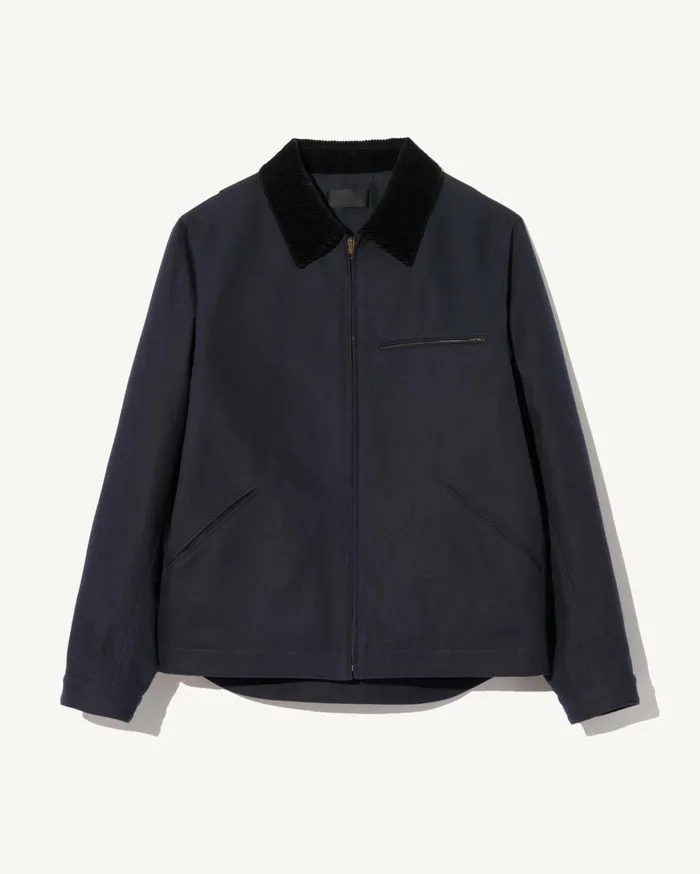 Nili Lotan CASPIAN JACKET Dark Navy Men Jackets and Coats