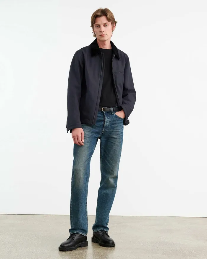 Nili Lotan CASPIAN JACKET Dark Navy Men Jackets and Coats