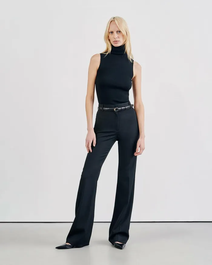 Nili Lotan CORETTE PANT Black Women Pants and Shorts