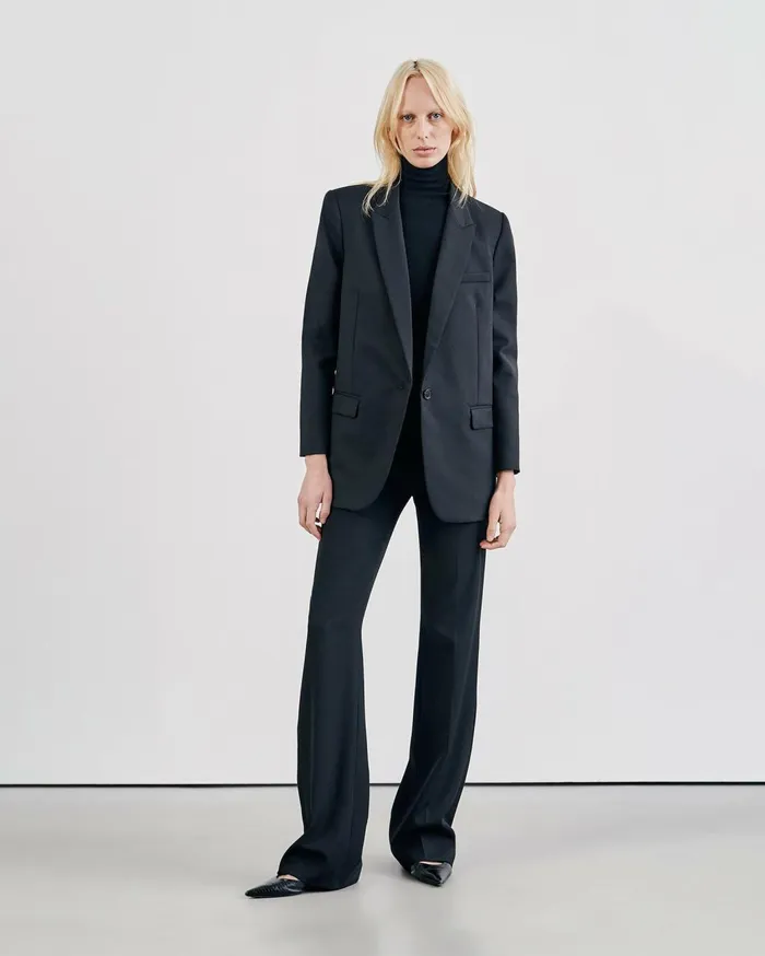 Nili Lotan CORETTE PANT Black Women Pants and Shorts