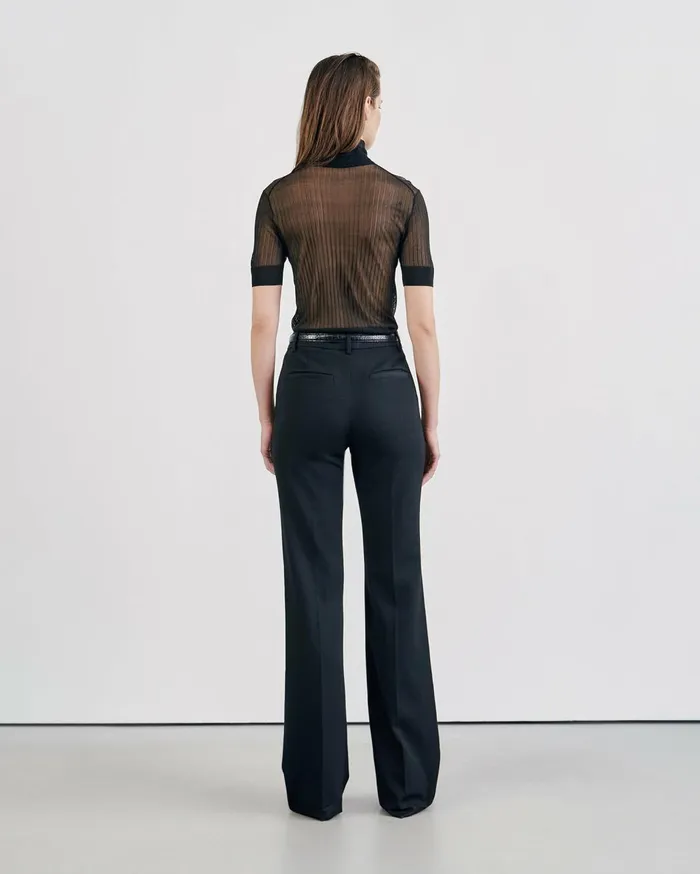 Nili Lotan CORETTE PANT Black Women Pants and Shorts