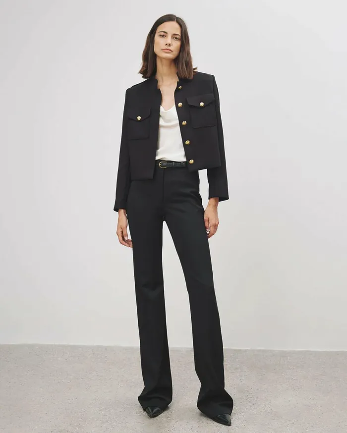 Nili Lotan CORETTE PANT Black Women Pants and Shorts