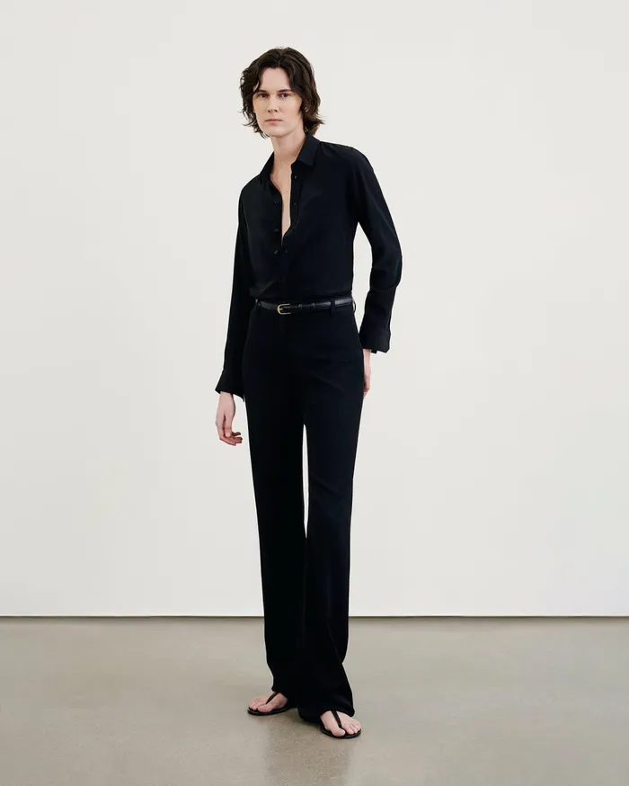 Nili Lotan CORETTE PANT Black Women Pants and Shorts