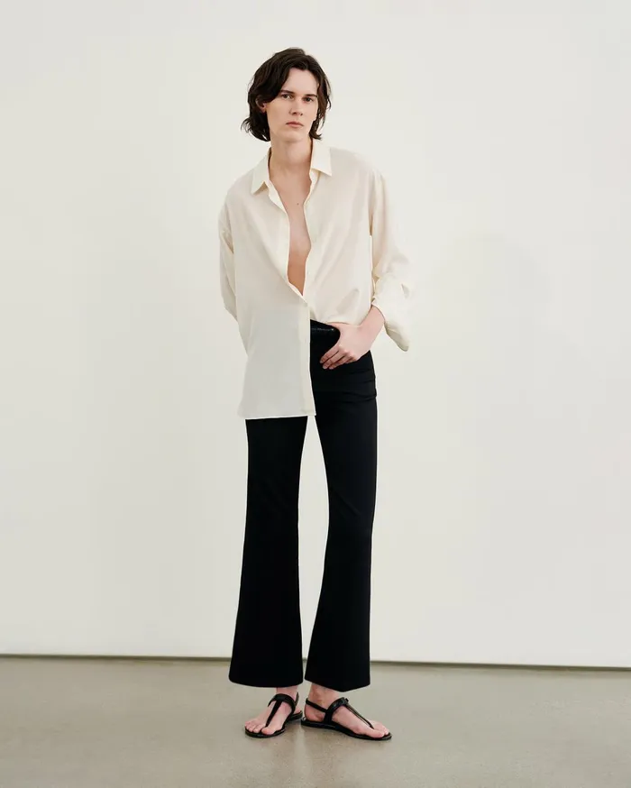 Nili Lotan CORETTE PANT Black Women Pants and Shorts