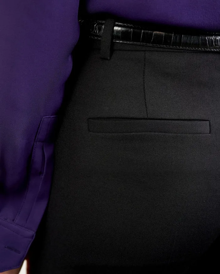 Nili Lotan CORETTE PANT Black Women Pants and Shorts