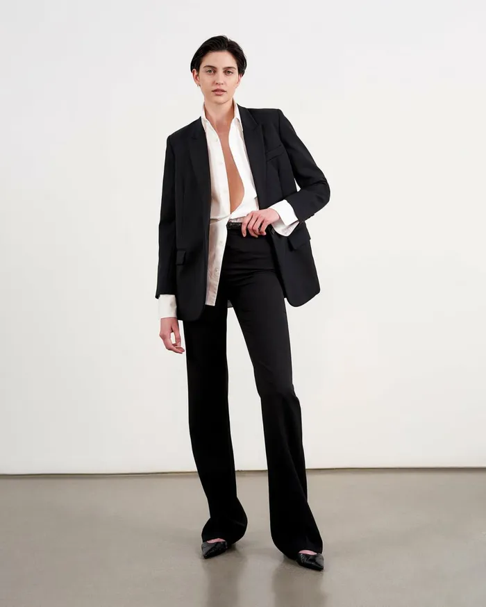Nili Lotan CORETTE PANT Black Women Pants and Shorts