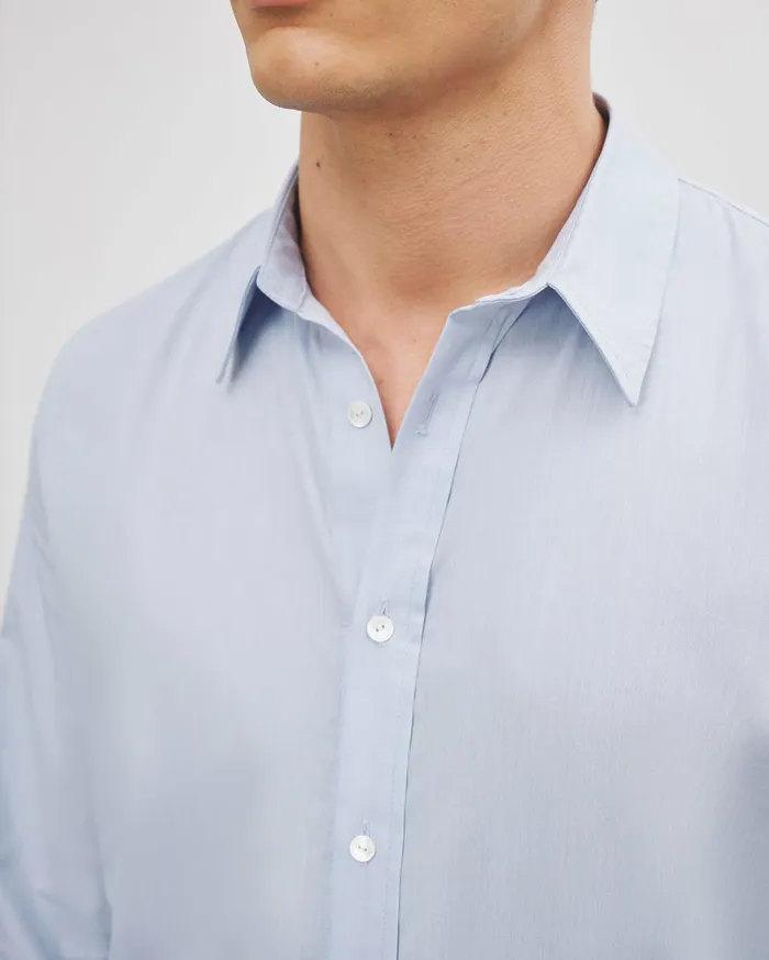 Nili Lotan CRISTOBAL SHIRT Blue Men Shirts