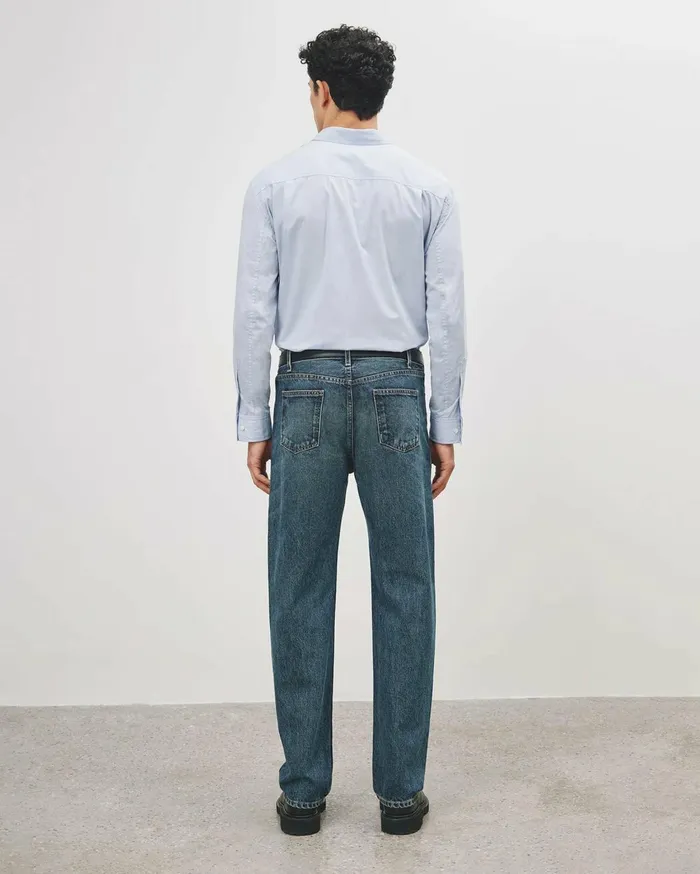 Nili Lotan CRISTOBAL SHIRT Blue Men Shirts