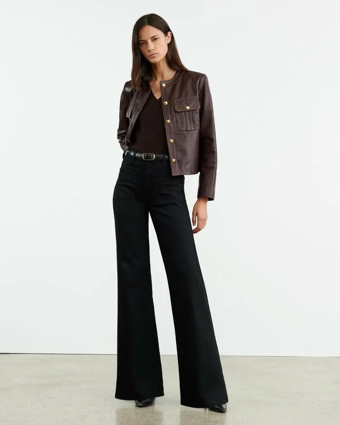Nili Lotan IKER CASHMERE VEST Espresso Women Knits and Sweaters
