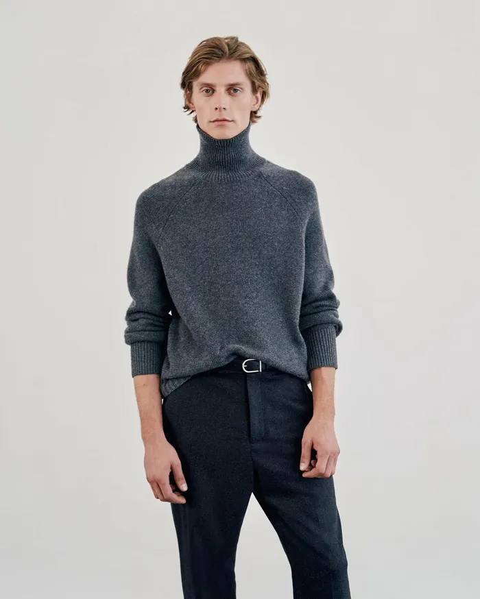 Nili Lotan LANDAL CASHMERE SWEATER Black Men Sweaters