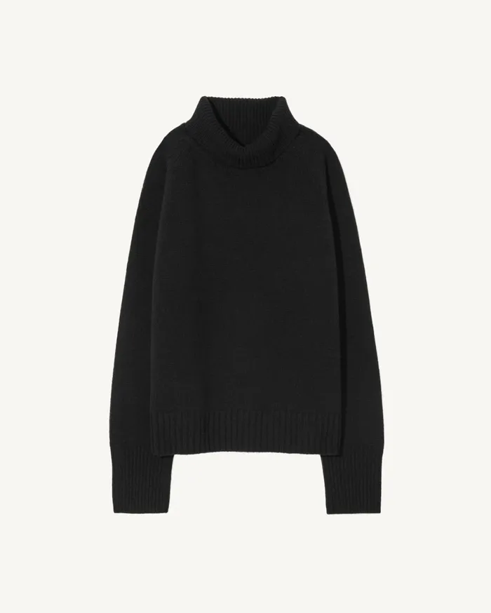 Nili Lotan LANDAL CASHMERE SWEATER Black Men Sweaters