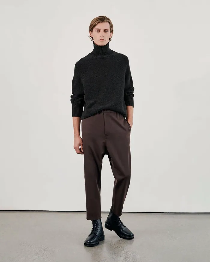 Nili Lotan LANDAL CASHMERE SWEATER Black Men Sweaters