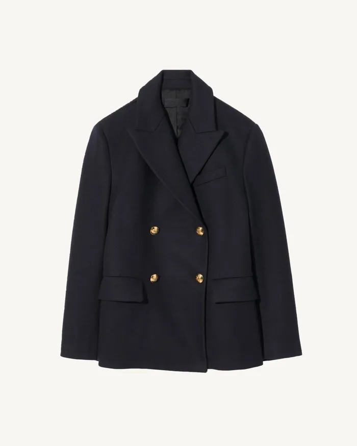 Nili Lotan VIANNEY COAT Dark Navy Women Jackets and Blazers