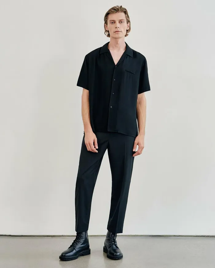 Nili Lotan WALKER PANT Black Men Pants and Shorts