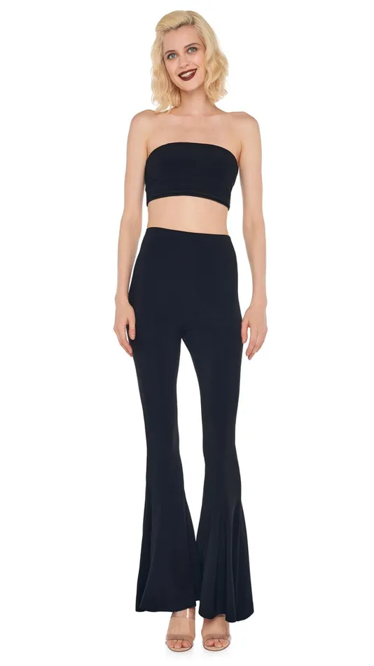 Norma Kamali Bottoms FISHTAIL PANT Black 8211 Clothing