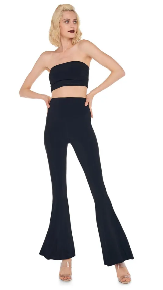 Norma Kamali Bottoms FISHTAIL PANT Black 8211 Clothing