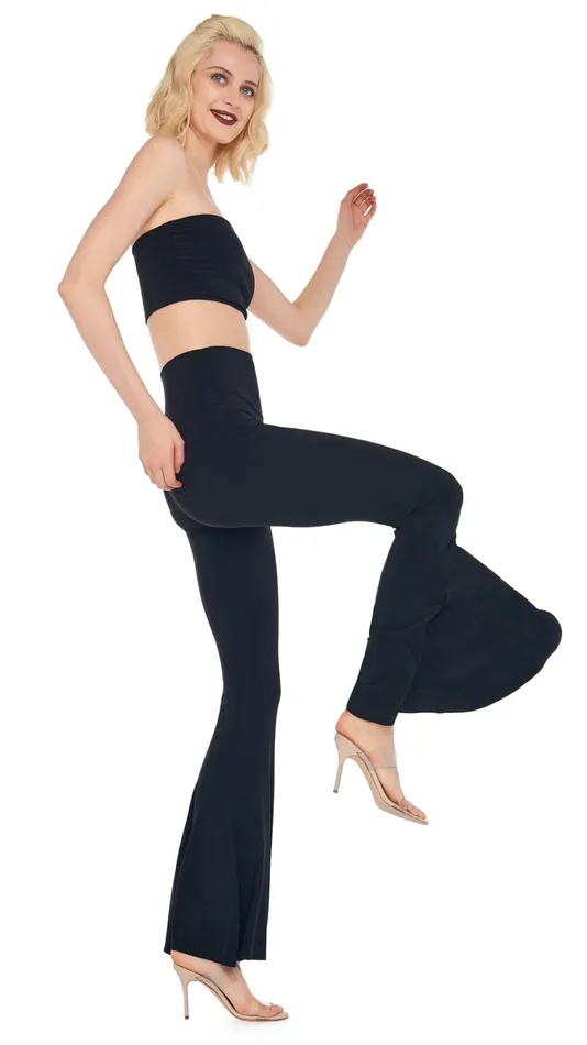 Norma Kamali Bottoms FISHTAIL PANT Black 8211 Clothing