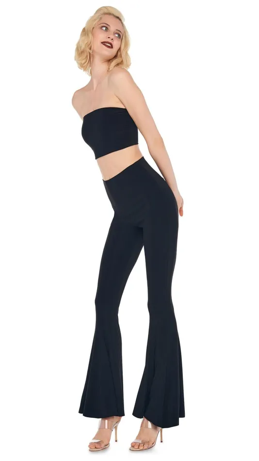 Norma Kamali Bottoms FISHTAIL PANT Black 8211 Clothing
