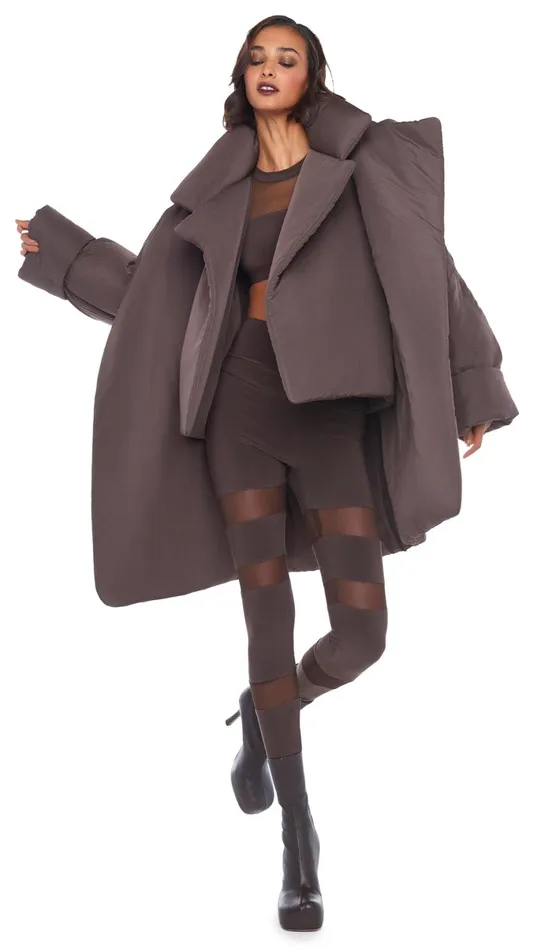 Norma Kamali Bottoms SHEER BLOCK LEGGING Chocolatechocolate Mesh 8211 Clothing Norma Kamali Bottoms SHEER BLOCK LEGGING Chocolatechocolate Mesh 8211 Clothing