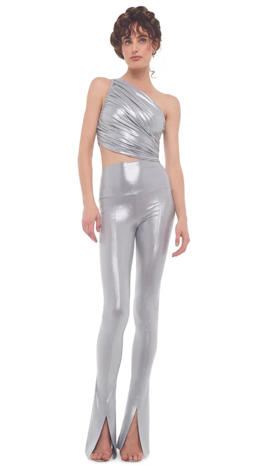 Norma Kamali Bottoms SPAT LEGGING Silver 8211 Clothing