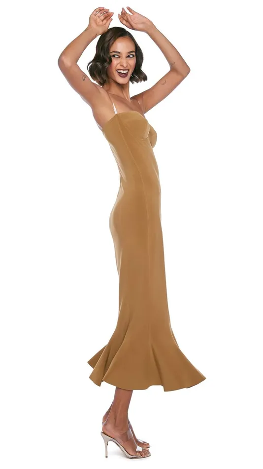 Norma Kamali Dresses CORSET DRESS TO MIDCALF Woods 8211 Clothing