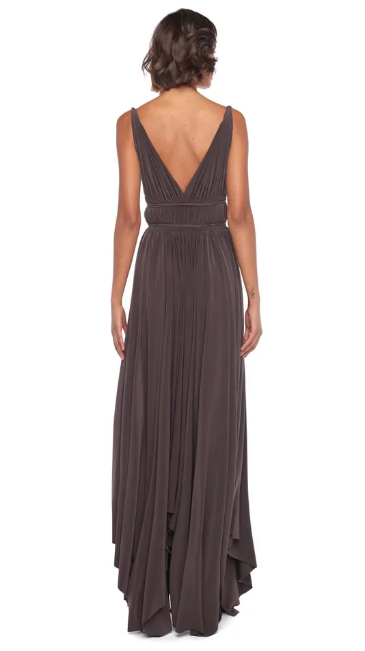 Norma Kamali Dresses GODDESS GOWN Chocolate 8211 Clothing