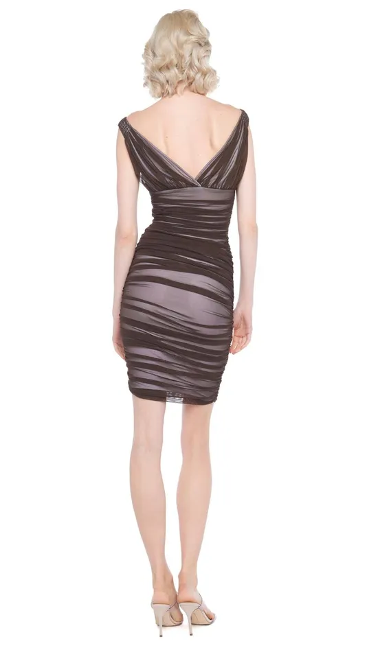 Norma Kamali Dresses TARA DRESS Chocolate 8211 Clothing