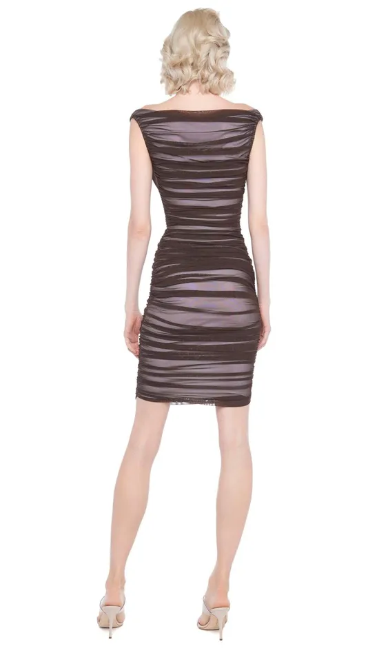 Norma Kamali Dresses TARA DRESS Chocolate 8211 Clothing