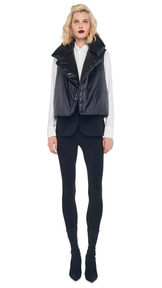 Norma Kamali Wardrobe SLEEVELESS SLEEPING BAG VEST With LEGGING W FOOTIE WO WAISTBAND 8211 Clothing Norma Kamali Wardrobe SLEEVELESS SLEEPING BAG VEST With LEGGING W FOOTIE WO WAISTBAND 8211 Clothing