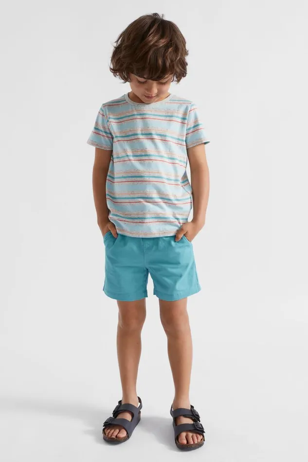 Occasion Boy Seed Heritage Core Logo Short Maui Blue