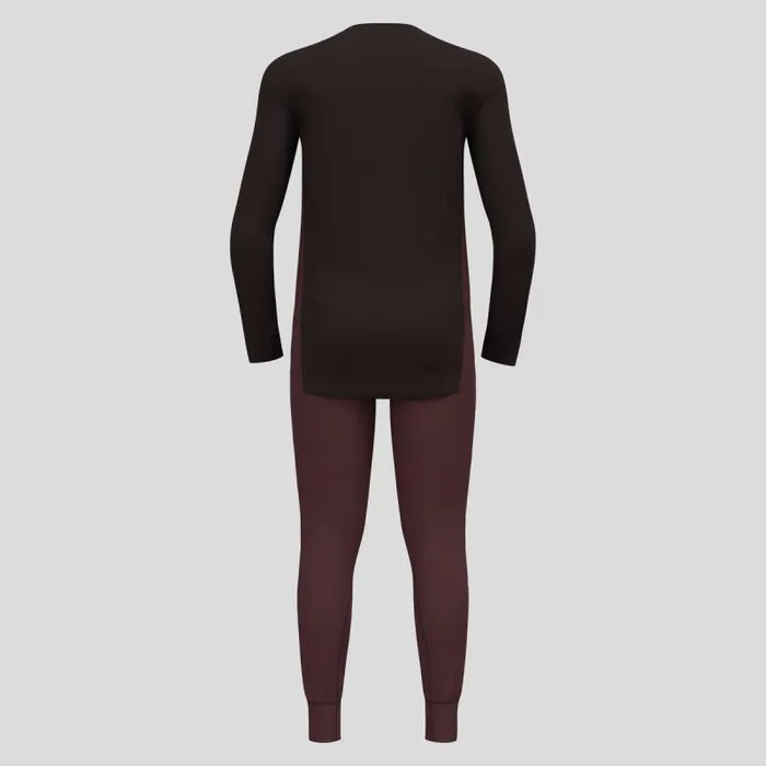 Odlo Base Layers The Active Warm Base Layer Set Fudge 8211 Black 8211 Men