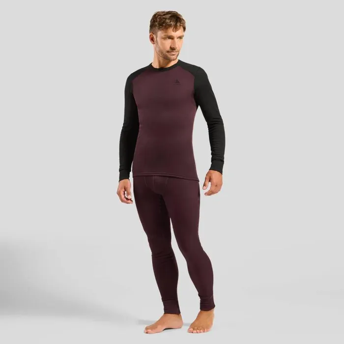 Odlo Base Layers The Active Warm Base Layer Set Fudge 8211 Black 8211 Men