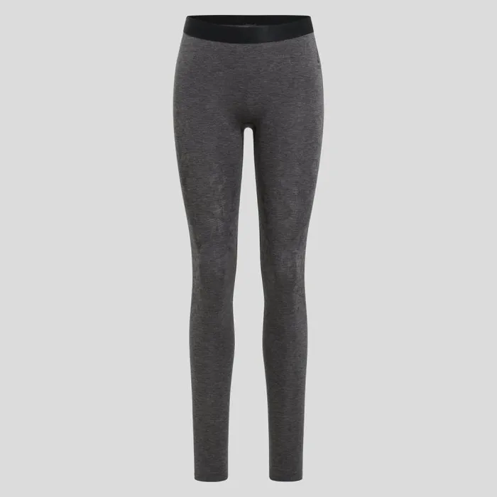 Odlo Base Layers The Kinship Light Base Layer Bottoms Grey Melange 8211 Black 8211 Women