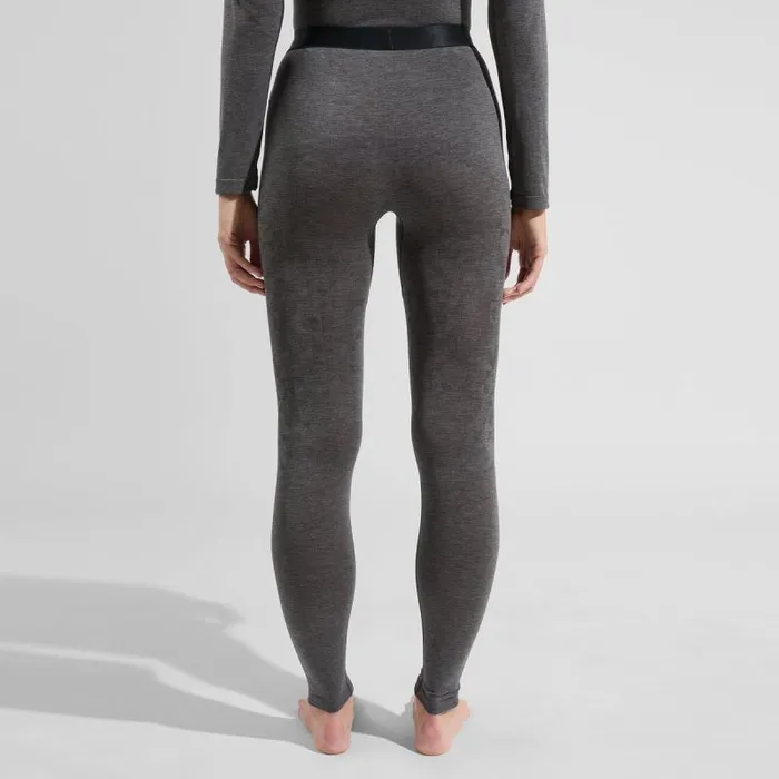 Odlo Base Layers The Kinship Light Base Layer Bottoms Grey Melange 8211 Black 8211 Women