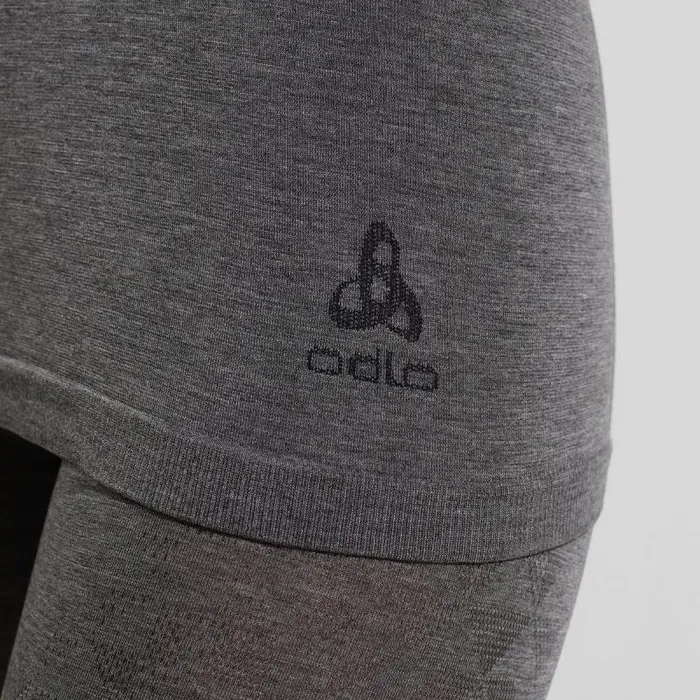 Odlo Base Layers The Kinship Light Base Layer Bottoms Grey Melange 8211 Black 8211 Women