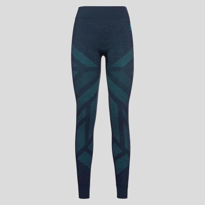 Odlo Base Layers The Performance Wool Warm Base Layer Bottoms Dark Sapphire Melange 8211 Women Odlo Base Layers The Performance Wool Warm Base Layer Bottoms Dark Sapphire Melange 8211 Women