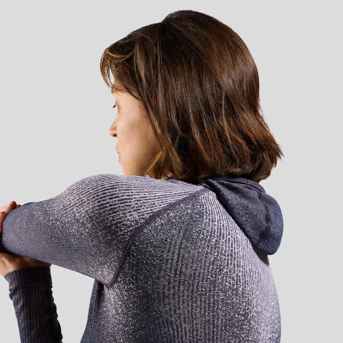 Odlo Base Layers The Pow Blackcomb Base Layer With Facemask Gray Ridge 8211 Women