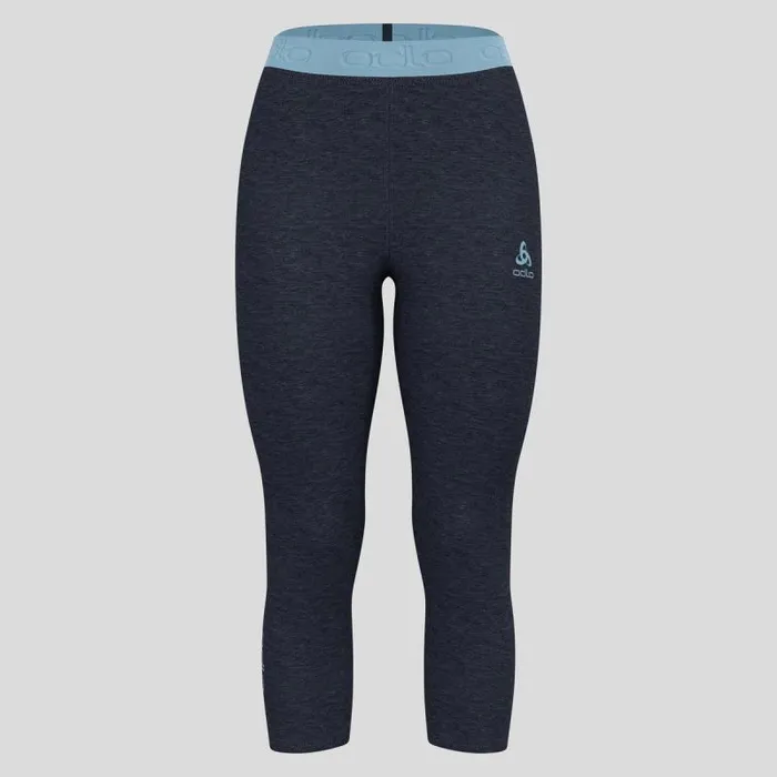 Odlo Base Layers The Revelstoke Performance Wool Warm 34 Bottoms Provincial Blue 8211 Dark Sapphire Melange 8211 Women