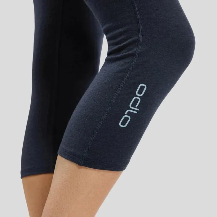 Odlo Base Layers The Revelstoke Performance Wool Warm 34 Bottoms Provincial Blue 8211 Dark Sapphire Melange 8211 Women