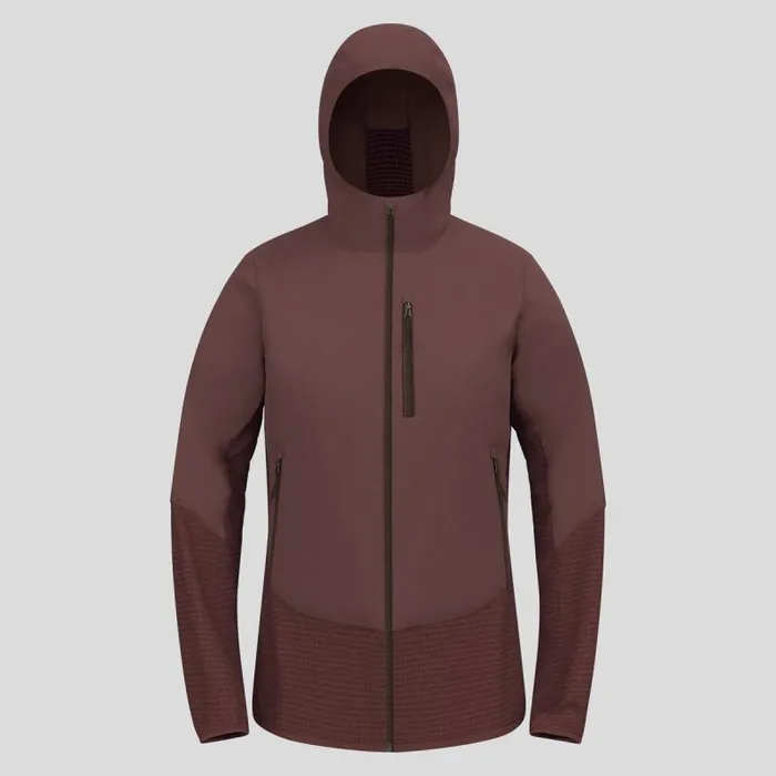 Odlo Jackets and Vests The Ascent Wool Insulated Hybrid Jacket Fudge 8211 Women