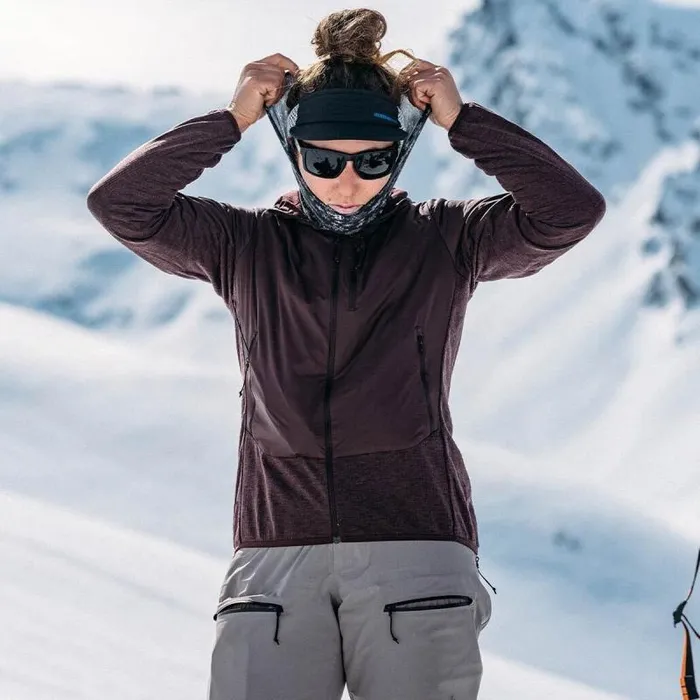 Odlo Jackets and Vests The Ascent Wool Insulated Hybrid Jacket Fudge 8211 Women